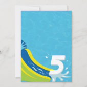 Uitnodiging voor vijfde verjaardagsfeestje met gli (Achterkant)