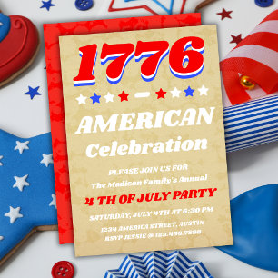 Uitnodiging voor Vintage Americana 1776-viering