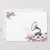 Uitnodiging voor vintage grammofoon (Voorkant)