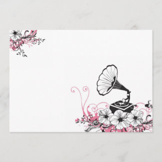 Uitnodiging voor vintage grammofoon