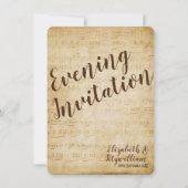 Uitnodiging voor Vintage Muziekaavond (Achterkant)