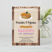 Uitnodiging voor vintage pannenkoek (Staand voorkant)
