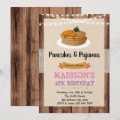 Uitnodiging voor vintage pannenkoeken (Voorkant / Achterkant)