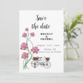 Uitnodiging voor vintage varieteit model (Staand voorkant)