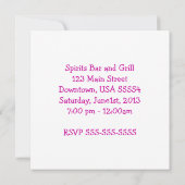  uitnodiging voor vinylplaat met retro (Achterkant)