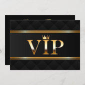 Uitnodiging voor VIP-feestticket (Voorkant / Achterkant)