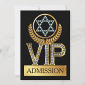 Uitnodiging voor VIP-toelating Joodse Davidsster (Voorkant)