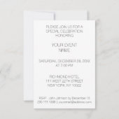 Uitnodiging voor vip van Piano Concert (Achterkant)