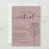 Uitnodiging voor virtuele bruiloft (Voorkant)