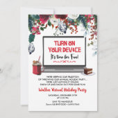 Uitnodiging voor virtuele feestdagen voor kerstfee (Voorkant)