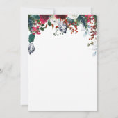 Uitnodiging voor virtuele feestdagen voor kerstfee (Achterkant)