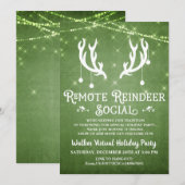 Uitnodiging voor virtuele feestdagen voor kerstfee (Voorkant / Achterkant)