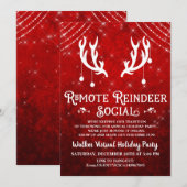 Uitnodiging voor virtuele feestdagen voor kerstfee (Voorkant / Achterkant)