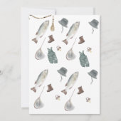 Uitnodiging voor Vis Baby shower (Achterkant)