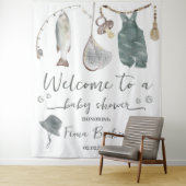 Uitnodiging voor Vis Baby shower Wandkleed (In situ)