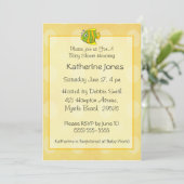 Uitnodiging voor visBaby shower (Staand voorkant)