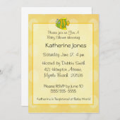 Uitnodiging voor visBaby shower (Voorkant / Achterkant)