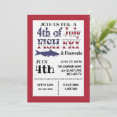 Uitnodiging voor visbraad op 4 juli (Staand voorkant)