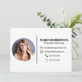 uitnodiging voor visitekaartje (Staand voorkant)