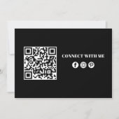 uitnodiging voor visitekaartje (Achterkant)