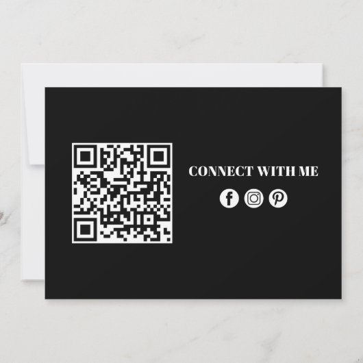 uitnodiging voor visitekaartje (Achterkant)