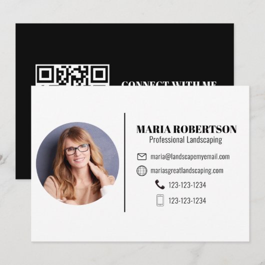 uitnodiging voor visitekaartje (Voorkant / Achterkant)