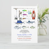 Uitnodiging voor Vissende elementen (Staand voorkant)