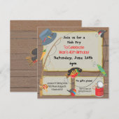 uitnodiging voor Vissende partij (Voorkant / Achterkant)