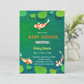 Uitnodiging voor vistjarig Koi (Staand voorkant)