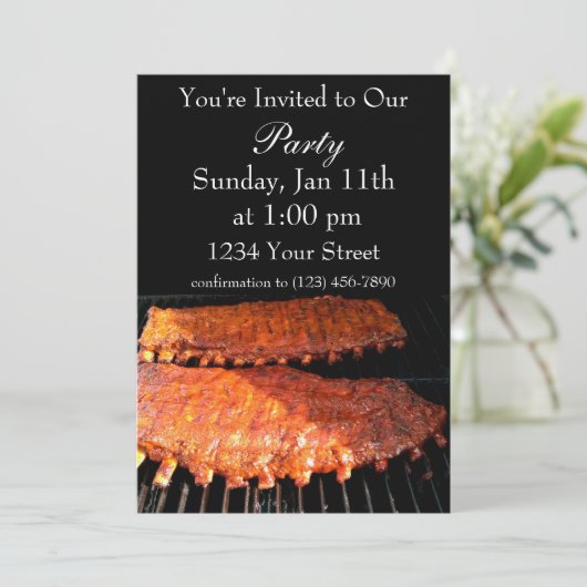 Uitnodiging voor vlambootvuur (Staand voorkant)