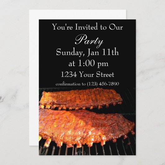 Uitnodiging voor vlambootvuur (Voorkant / Achterkant)