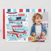 Uitnodiging voor vliegtuigfoto's (Voorkant / Achterkant)