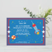 Uitnodiging voor vloofballast van ruimteschip (Staand voorkant)