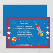 Uitnodiging voor vloofballast van ruimteschip (Voorkant / Achterkant)