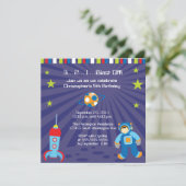 Uitnodiging voor vloofballast van ruimteschip (Staand voorkant)