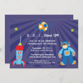 Uitnodiging voor vloofballast van ruimteschip (Voorkant / Achterkant)