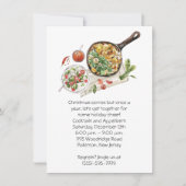 Uitnodiging voor voedselkerstfeest (Voorkant)