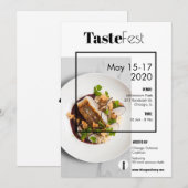 uitnodiging voor voedselvoorziening (Voorkant / Achterkant)