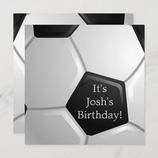 Uitnodiging voor voetbal (Voorkant / Achterkant)