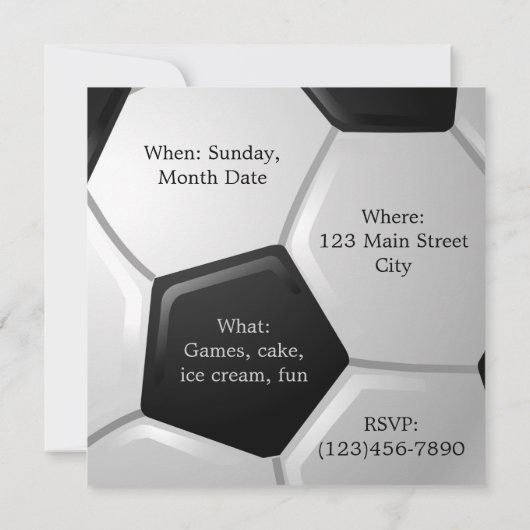 Uitnodiging voor voetbal (Achterkant)