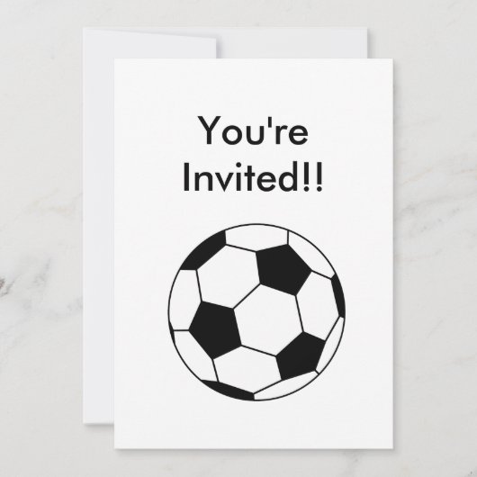 Uitnodiging voor voetbal (Voorkant)