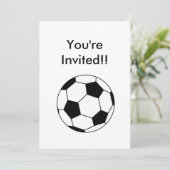 Uitnodiging voor voetbal (Staand voorkant)
