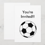 Uitnodiging voor voetbal (Voorkant / Achterkant)