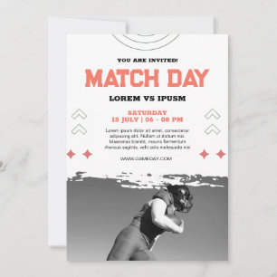 Uitnodiging voor voetbal kijkfeest Voetbalwedstrij