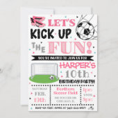 Uitnodiging voor voetbal | Uitnodiging voor Girl S (Voorkant)