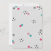 Uitnodiging voor voetbal | Uitnodiging voor Girl S (Achterkant)