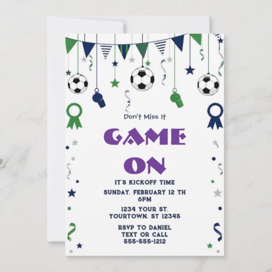 Uitnodiging voor voetbalfeest 2026 (Voorkant)