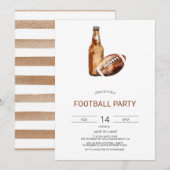 Uitnodiging voor voetbalfeest, De grote wedstrijd  (Voorkant / Achterkant)