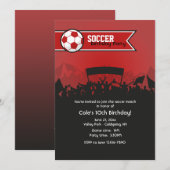 Uitnodiging voor voetbalspel (Voorkant / Achterkant)