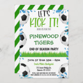 Uitnodiging voor Voetbalteamfeest (Voorkant / Achterkant)